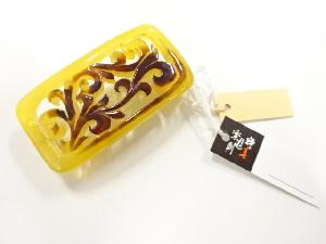 アンティーク　鼈甲張り透かし帯留め